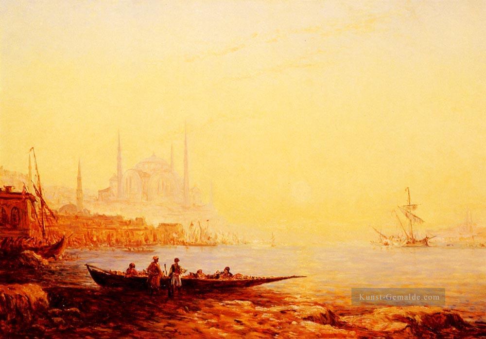Constantinople Boot Barbizon Felix Ziem Seestück Ölgemälde